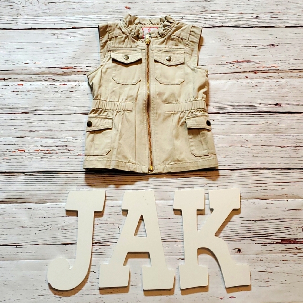 Gymboree Tan Sleeveless Utility Vest